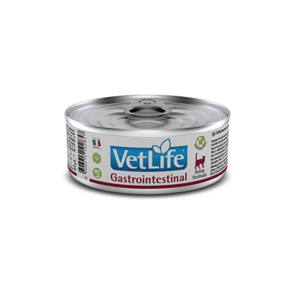Farmina Vet Life Natural Diet Cat Gastrointestinal Wet Food Κλινική Δίαιτα για Γάτες με Προβλήματα Πεπτικού σε Υγρή Μορφή 85 gr