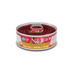 Farmina N&D Cat Quinoa Skin & Coat Herring Wet Food Υγρή Τροφή χωρίς Σιτηρά για Ενήλικες Γάτες σε Κονσέρβα με Ρέγκα και Κινόα 80 gr