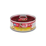 Farmina N&D Cat Quinoa Skin & Coat Quail Wet Food Υγρή Τροφή χωρίς Σιτηρά για Ενήλικες Γάτες σε Κονσέρβα με Ορτύκι και Κινόα 80 gr