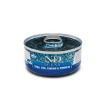 Farmina N&D Cat Tuna, Cod, Shrimp & Pumpkin Adult Wet Food Υγρή Τροφή χωρίς Σιτηρά για Ενήλικες Γάτες σε Κονσέρβα με Τόνο, Μπακαλιάρο, Γαρίδα και Κολοκύθα 70 gr