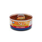 Farmina N&D Cat Pumpkin & Quail Adult Wet Food Υγρή Τροφή χωρίς Σιτηρά για Ενήλικες Γάτες σε Κονσέρβα με Κολοκύθα και Ορτύκι 70 gr