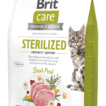 Brit Care Cat GF Sterilized Immunity Support Ξηρά Τροφή για Ενήλικες Στειρωμένες Γάτες με Χοιρινό Κρέας 2 Kgr