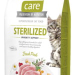 Brit Care Cat GF Sterilized Immunity Support Ξηρά Τροφή για Ενήλικες Στειρωμένες Γάτες με Χοιρινό Κρέας 7 Kgr
