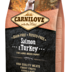Carnilove Ξηρά Τροφή Χωρίς Σιτηρά για Κουτάβια Μεγαλόσωμων Φυλών με Σολομό και Γαλοπούλα 1,5 Kgr