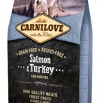 Carnilove Ξηρά Τροφή Χωρίς Σιτηρά για Κουτάβια με Σολομό και Γαλοπούλα 1,5 Kg