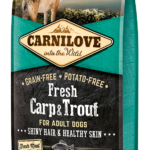 Carnilove Fresh Ξηρά Τροφή Χωρίς Σιτηρά για Ενήλικους Σκύλους Όλων των Φυλών με Κυπρίνο και Πέστροφα 1,5 Kgr