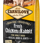 Carnilove Fresh Ξηρά Τροφή Χωρίς Σιτηρά για Ενήλικους Σκύλους Όλων των Φυλών με Κοτόπουλο και Κουνέλι 1,5 Kgr
