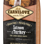 Carnilove Ξηρά Τροφή Χωρίς Σιτηρά για Κουτάβια Μεγαλόσωμων Φυλών με Σολομό και Γαλοπούλα 12 Kgr