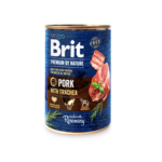 Brit Premium Κονσέρβα για Ενήλικους Σκύλους Όλων των Φυλών με Χοιρινό και Τραχεία 400 gr