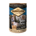 Carnilove Adult Dog Salmon & Turkey Πλήρης Υγρή Τροφή Χωρίς Σιτηρά για Ενήλικους Σκύλους όλων των Φυλών με Σολομό και Γαλοπούλα 400 gr