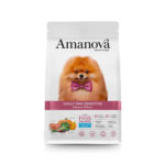 Amanova Adult Mini Sensitive Ξηρά Υποαλλεργική Τροφή Χωρίς Σιτηρά για Ενήλικους Σκύλους Μικρόσωμων Φυλών με Σολομό 2 Kgr