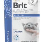 Brit Veterinary Diet Grain Free Cat Fillets Gravy Recovery Wet Food Κλινική Δίαιτα για Γάτες για τη Διατροφική Ανάκαμψη και Ανάρρωση σε Υγρή Μορφή σε Φακελάκια 12 x 85 gr
