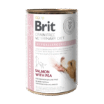 Brit Veterinary Diet Grain Free Dog Hypoallergenic Salmon with Pea Wet Food Κλινική Δίαιτα για Σκύλους με Δερματοπάθειες και Αλλεργίες με Σολομό και Μπιζέλια σε Υγρή Μορφή 400 gr
