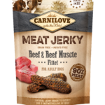 Carnilove Grain Free Dog Snack Meat Jerky Beef with Beef Muscle Fillet Λιχουδιά για Ενήλικους Σκύλους με Μοσχάρι και Μοσχαρίσιο Μυ 100 gr