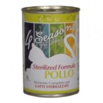 Κονσέρβα Γάτας Πατέ 4 Seasons Sterilised Formula POLLO Υγρή Τροφή για Ενήλικες Στειρωμένες Γάτες σε Κονσέρβα με Κοτόπουλο 400 gr