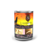 Ambrosia Grain Free Puppy Can Chicken & White Fish Πλήρης Υγρή Τροφή χωρίς Σιτηρά για Ανήλικους Σκύλους Όλων των Φυλών με Κοτόπουλο και Λευκά Ψάρια 400 gr