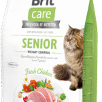 Brit Care Cat GF Senior Weight Control Chicken Ξηρά Τροφή Χωρίς Σιτηρά για Ηλικιωμένες Γάτες Άνω των 7 ετών με Κοτόπουλο 2 kgr