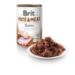 Brit Dog Can Pate & Meat Rabbit Υγρή Τροφή Χωρίς Σιτηρά για Ενήλικους Σκύλους σε Κονσέρβα με Κουνέλι 400 gr