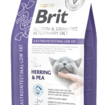 Brit Veterinary Diet Grain Free Cat Gastrointestinal Low - Fat Κλινική Δίαιτα για Γάτες με Προβλήματα Πεπτικού με Χαμηλά Λιπαρά σε Ξηρά Μορφή 2 kgr