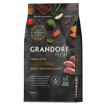 Grandorf GF Dog Fresh Duck Adult Medium & Maxi Breed Ξηρά Τροφή Χωρίς Σιτηρά για Ενήλικες Σκύλους Μεσαίων και Μεγαλόσωμων Φυλών με Πάπια 10 kgr