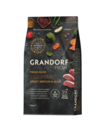 Grandorf GF Dog Fresh Duck Adult Medium & Maxi Breed Ξηρά Τροφή Χωρίς Σιτηρά για Ενήλικες Σκύλους Μεσαίων και Μεγαλόσωμων Φυλών με Πάπια 10 kgr