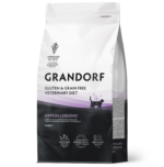 Grandorf GV Cat Veterinary Diet Rabbit Hypoallergenic Κλινική Δίαιτα για Γάτες με Δερματοπάθειες και Αλλεργίες σε Ξηρά Μορφή με Κουνέλι 2 Κgr