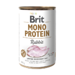 Brit Dog Can Monoprotein Rabbit Μονοπρωτεϊνική Υγρή Τροφή Χωρίς Σιτηρά για Ενήλικους Σκύλους σε Κονσέρβα με Κουνέλι 400 gr