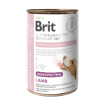 Brit Veterinary Diet Grain Free Dog Hypoallergenic Monoprotein Lamb Wet Food Μονοπρωτεϊνική Κλινική Δίαιτα για Σκύλους με Δερματοπάθειες και Αλλεργίες με Αρνί σε Υγρή Μορφή 400 gr