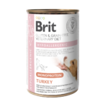 Brit Veterinary Diet Grain Free Dog Hypoallergenic Monoprotein Turkey Wet Food Μονοπρωτεϊνική Κλινική Δίαιτα για Σκύλους με Δερματοπάθειες και Αλλεργίες με Γαλοπούλα σε Υγρή Μορφή 400 gr