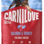 Carnilove Dog Adult Small Breed Salmon & Turkey Ξηρά Τροφή Χωρίς Σιτηρά για Ενήλικους Σκύλους Μικρόσωμων Φυλών με Σολομό και Γαλοπούλα 4 Kgr