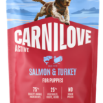 Carnilove Dog Puppy Salmon & Turkey Ξηρά Τροφή Χωρίς Σιτηρά για Κουτάβια όλων των Φυλών με Σολομό και Γαλοπούλα 1,5 Kgr