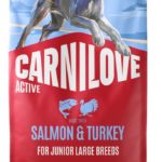 Carnilove Dog Junior Large Breed Salmon & Turkey Ξηρά Τροφή Χωρίς Σιτηρά για Κουτάβια Μεγαλόσωμων Φυλών με Σολομό και Γαλοπούλα 12 Kgr