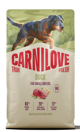 020-1283.png Carnilove True Fresh Dog Adult Small Breed Duck Ξηρά Τροφή Χωρίς Σιτηρά για Ενήλικους Σκύλους Μικρόσωμων Φυλών με Φρέσκια Πάπια 4 Kgr - Image 1