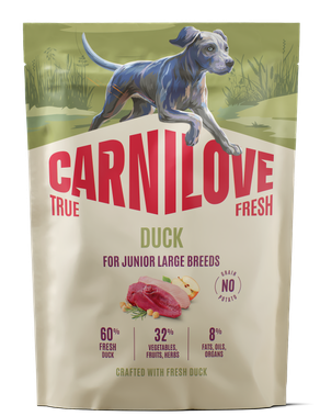 020-1288.png Carnilove True Fresh Dog Junior Large Breed Duck Ξηρά Τροφή Χωρίς Σιτηρά για Κουτάβια Μεγαλόσωμων Φυλών με Φρέσκια Πάπια 1,5 Kgr - Image 1