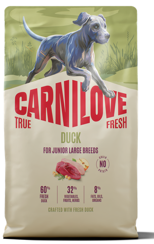 020-1289.png Carnilove True Fresh Dog Junior Large Breed Duck Ξηρά Τροφή Χωρίς Σιτηρά για Κουτάβια Μεγαλόσωμων Φυλών με Φρέσκια Πάπια 4 Kgr - Image 1