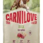 Carnilove True Fresh Dog Puppy Duck Ξηρά Τροφή Χωρίς Σιτηρά για Κουτάβια όλων των Φυλών με Φρέσκια Πάπια 4 Kgr