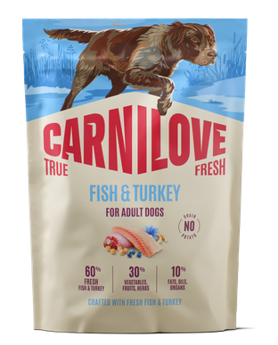 020-1294.png Carnilove True Fresh Dog Adult Fish & Turkey Ξηρά Τροφή Χωρίς Σιτηρά για Ενήλικους Σκύλους όλων των Φυλών με Φρέσκο Ψάρι και Γαλοπούλα 1,5 Kgr - Image 1