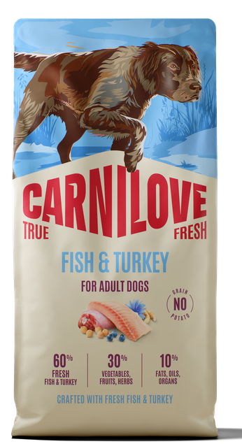 020-1296.png Carnilove True Fresh Dog Adult Fish & Turkey Ξηρά Τροφή Χωρίς Σιτηρά για Ενήλικους Σκύλους όλων των Φυλών με Φρέσκο Ψάρι και Γαλοπούλα 12 Kgr - Image 1