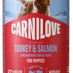 Carnilove Grain Free Dog Can Pate Puppy Turkey & Salmon Υγρή Τροφή Χωρίς Σιτηρά για Κουτάβια όλων των Φυλών με Γαλοπούλα και Σολομό 400 gr
