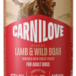 Carnilove Grain Free Dog Can Pate Lamb & Wild Boar Υγρή Τροφή Χωρίς Σιτηρά για Ενήλικους Σκύλους όλων των Φυλών με Αρνί και Αγριόχοιρο 400 gr