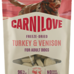 Carnilove Grain Free Dog Snack Freeze Dried Turkey & Venison Λιχουδιά Ψυχρής Ξήρανσης για Ενήλικους Σκύλους με Γαλοπούλα και Ελάφι 60 gr