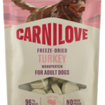 Carnilove Grain Free Dog Snack Freeze Dried Turkey Λιχουδιά Ψυχρής Ξήρανσης για Ενήλικους Σκύλους με Γαλοπούλα 60 gr
