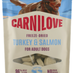 Carnilove Grain Free Dog Snack Freeze Dried Turkey & Salmon Λιχουδιά Ψυχρής Ξήρανσης για Ενήλικους Σκύλους με Γαλοπούλα και Σολομό 60 gr