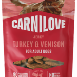 Carnilove Grain Free Dog Snack Meat Jerky Turkey & Venison Λιχουδιά για Ενήλικους Σκύλους με Γαλοπούλα και Ελάφι 100 gr