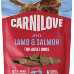Carnilove Grain Free Dog Snack Meat Jerky Lamb & Salmon Λιχουδιά για Ενήλικους Σκύλους με Αρνί και Σολομό 100 gr