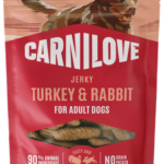 Carnilove Grain Free Dog Snack Meat Jerky Turkey & Rabbit Λιχουδιά για Ενήλικους Σκύλους με Γαλοπούλα και Κουνέλι 100 gr