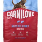 Carnilove Cat Kitten Salmon & Turkey Ξηρά Τροφή Χωρίς Σιτηρά για Γατάκια όλων των Φυλών με Σολομό και Γαλοπούλα 2 Kgr