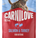 Carnilove Cat Kitten Salmon & Turkey Ξηρά Τροφή Χωρίς Σιτηρά για Γατάκια όλων των Φυλών με Σολομό και Γαλοπούλα 6 Kgr
