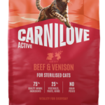 Carnilove Cat Adult Sterilised Beef & Venison Ξηρά Τροφή Χωρίς Σιτηρά για Ενήλικες, Στειρωμένες Γάτες με Μοσχάρι και Ελάφι 2 Kgr