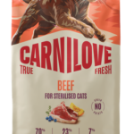 Carnilove True Fresh Cat Adult Sterilised Beef Ξηρά Τροφή Χωρίς Σιτηρά για Ενήλικες, Στειρωμένες Γάτες με Φρέσκο Μοσχάρι 6 Kgr